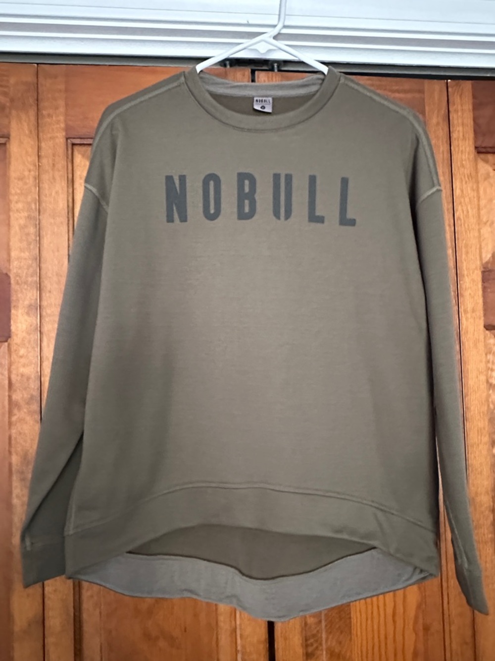 NOBULL Olive Green Logo Crewneck Sweatshirt
